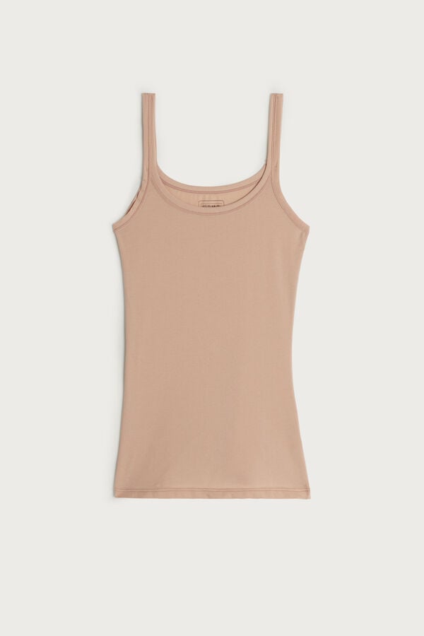 Intimissimi Ultralight Cotton Tanktop Damen Orange Beige | GNO-890541