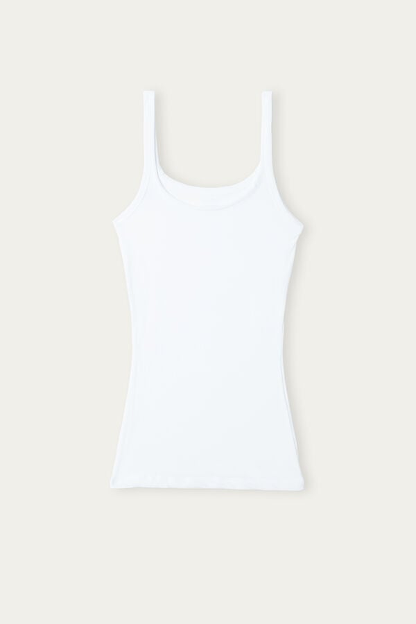 Intimissimi Ultralight Cotton Tanktop Damen Weiß | CJF-369450