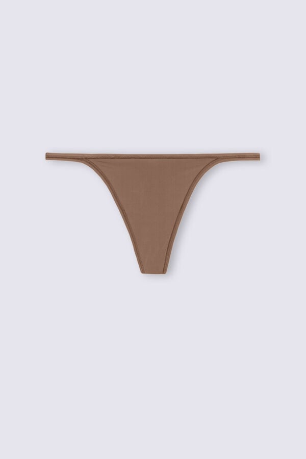 Intimissimi Ultralight Microfiber Straps Tanga Damen Dunkelbeige | LMY-612987