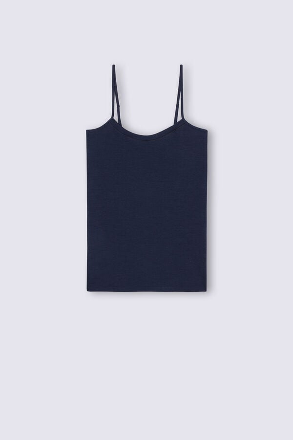 Intimissimi Wool Cotton Camisole Tanktop Damen Blau | YJB-657401